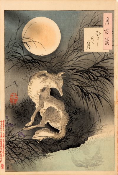 The Moon on Musashi Plain by Tsukioka Yoshitoshi